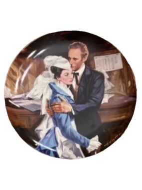 Vintage Gone With The Wind "A Question Of Honor" 1989 Plate w/ COA